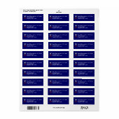 Coast Guard PO2 Return Address Label (Full Sheet)