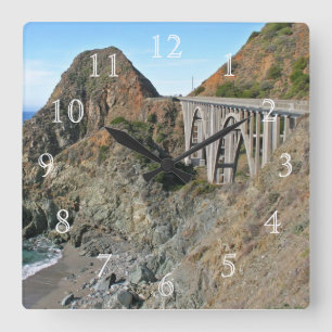 Coast Highway 1 - Big Creek Bridge Vierkante Klok