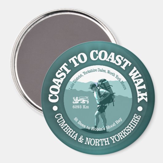 Coast to Coast Walk (T) Magneet (Voorkant / Achterkant)
