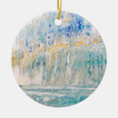 Coastal Art Ceramic Ornament (Voorkant)