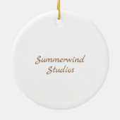 Coastal Art Ceramic Ornament (Achterkant)