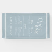 Coastal Bar Menu Wedding Reception Decor Spandoek (Horizontaal)