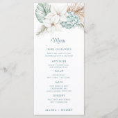 Coastal Beach Christmas Menu (Devant)