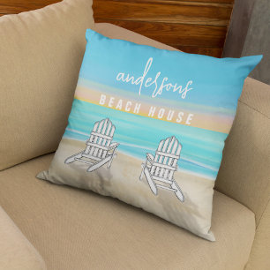 Coastal Beach House Ocean Custom Kussen