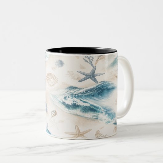 Coastal Beach Seashells Mug (Devant droit)