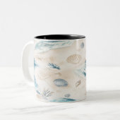 Coastal Beach Seashells Mug (Devant gauche)