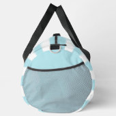 Coastal Beach Vibe Nautische Strepen Monogrammed Plunjezak (Rechts)