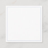 Coastal Blue and White Crab Monogram Informatiekaartje (Achterkant)