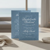 Coastal Blue Bachelorette Itinerary Kaart