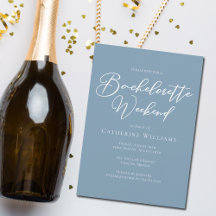 Coastal Blue Bachelorette Weekend Minimalist