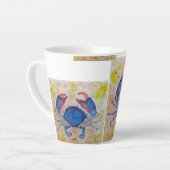 Coastal Blue Crab Latte Mug Latte Mok (Linkerhoek)