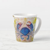 Coastal Blue Crab Latte Mug Mok (Rechterhoek)
