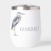 Coastal Blue Heron Bird gepersonaliseerd (Voorkant)