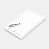 Coastal Blue Heron Bird gepersonaliseerd Post-it® Notes (Schuin)