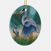 Coastal Blue Herons Keramisch Ornament (Rechts)