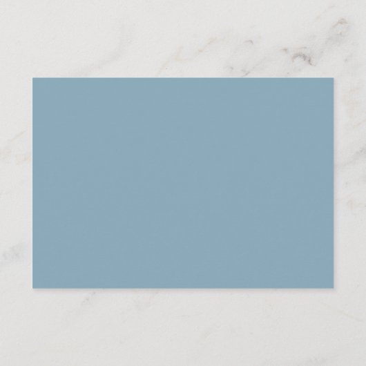 Coastal Blue QR Code Wedding Details Informatiekaartje (Achterkant)
