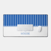 Coastal Blue Scallop Seashells gepersonaliseerd Bureaumat (Keyboard & Muis)