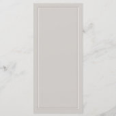 Coastal Boat Helm Faux Embossed formele bruiloft Menu (Achterkant)
