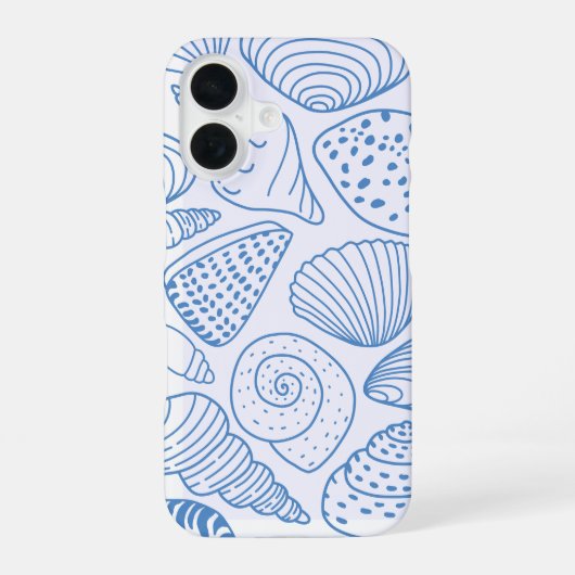 Coastal Breeze – Coque iPhone 16 bleu clair Shell (Verso)