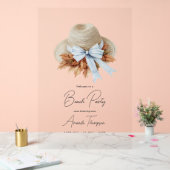 Coastal Chic Autumn  Fall Beach Club Party Welcome (Mariage)