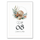 Coastal Chic Beach bruiloft Kaart (Voorkant)
