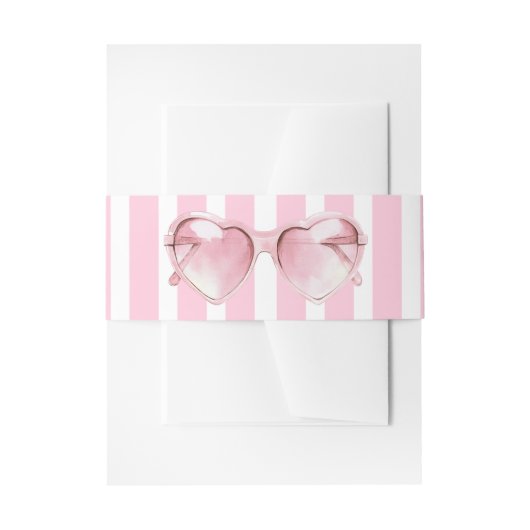 Coastal Chic Beach Club Uitnodigingen Wikkel (Voorkant Voorbeeld)