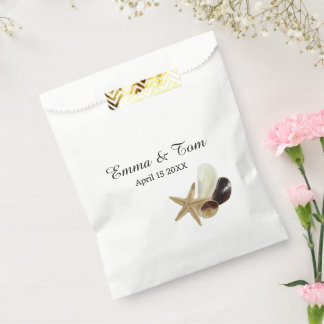 Coastal Chic Minimalist Seashell Boeket Bedankzakje