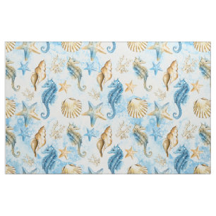 Coastal Chic   Modern Blue and Gold under the Zee Stof