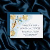 Coastal Chic | Modern koraalrif bruiloft Kaart