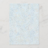 Coastal Chic | Modern koraalrif bruiloft Menu (Achterkant)