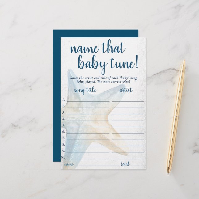 Coastal Chic | Naam blauwe Starfish bij de Tune Ga (Voorkant / Achterkant in situ)