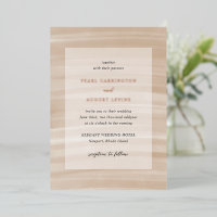 Coastal Chic Sandy Neutraal Elegant Huwelijk