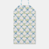 Coastal Christmas Blue Bow Chinoiserie Cadeaulabel (Achterkant)