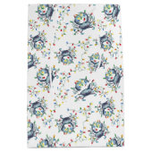 Coastal Christmas Crab Pattern Medium Cadeauzakje (Voorkant)