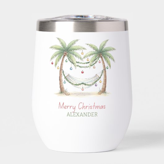 Coastal Christmas Palm Trees With Hammock (Avant)