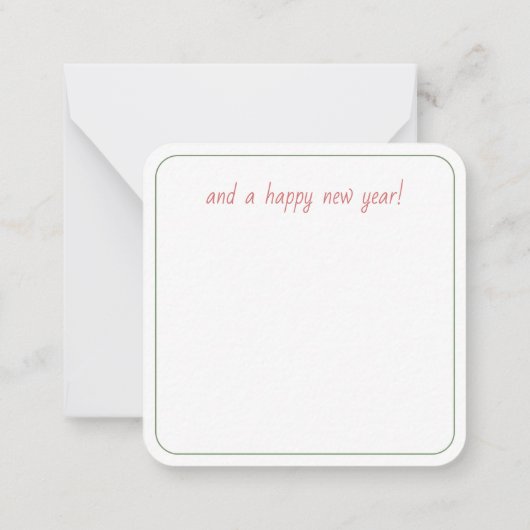 Coastal Christmas Palm Trees With Hammock Notitiekaartje (Achterkant)