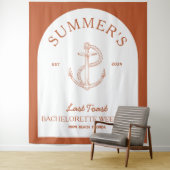 Coastal Classic Moderne Elegante Boho Bachelorette Wandkleed (In situ)