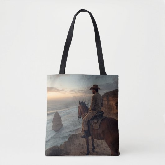 Coastal Cliff Tote Bag - Seaside Western Design (Voorkant)