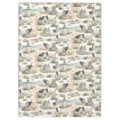 Coastal Cottage Lighthouse Pattern Klembord (Achterkant)