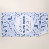 Coastal Cowgirl Bach Club Fun Pattern Strandlaken (Voorkant)