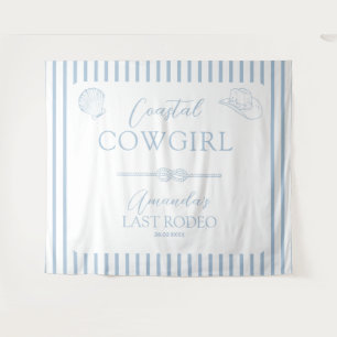 Coastal Cowgirl Pet Western vrijgezellenfeest Wandkleed