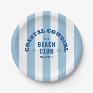 Coastal Cowgirl The Beach Club Denim Blauw Papieren Bordje