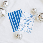 Coastal Cowgirl Whimsical Verjaardag Kaart