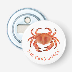 Coastal Crab Bar Restaurant Zakelijk Button Flesopener