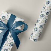 Coastal Crab Christmas Lights Cadeaupapier