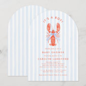 Coastal Cutie Baby shower Uitnodiging (Voorkant / Achterkant)