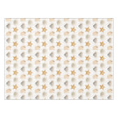 Coastal Decor Seashell Patroon Tafelkleed (Voorkant (Horizontaal))