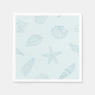 Coastal Dine Seafoam Blue Servet