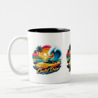 Coastal Drive Tweekleurige Koffiemok