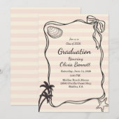 Coastal Graduation 2026 Invitation (Devant / Derrière)
